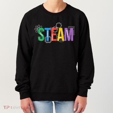 Colorful Steam Letters For Steam Program Teacher And Student Women's Sweatshirt