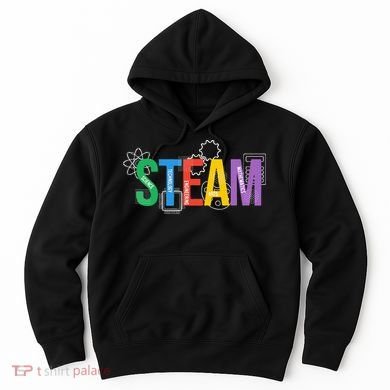 Colorful Steam Letters For Steam Program Teacher And Student Hoodie