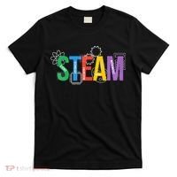 Colorful Steam Letters For Steam Program Teacher And Student T-Shirt thumb 0