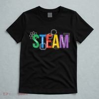 Colorful Steam Letters For Steam Program Teacher And Student T-Shirt thumb 5