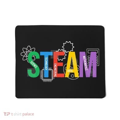Colorful Steam Letters For Steam Program Teacher And Student Mousepad