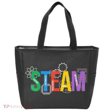 Colorful Steam Letters For Steam Program Teacher And Student Tote Bag