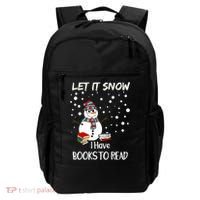 Cute Snow Let It Snow I Have Books Reader Gift Backpack thumb 0