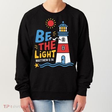 Casual Summer Lighthouse Bible verse Christian Women's Sweatshirt