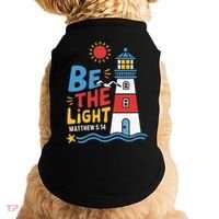 Casual Summer Lighthouse Bible verse Christian Doggie Tank thumb 0