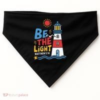Casual Summer Lighthouse Bible verse Christian USA-Made Doggie Bandana thumb 0