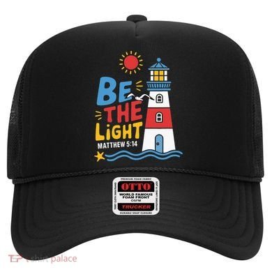 Casual Summer Lighthouse Bible verse Christian Hat