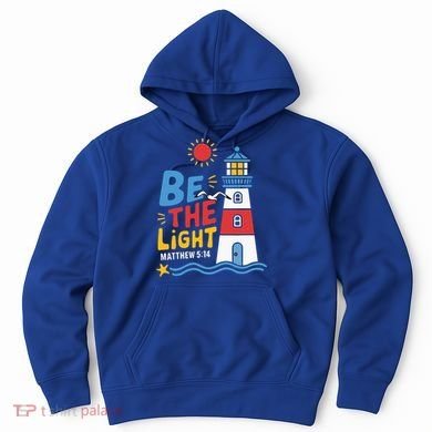 Casual Summer Lighthouse Bible verse Christian Hoodie