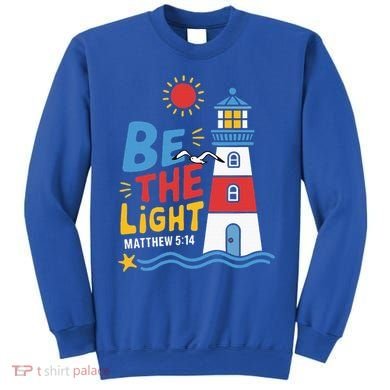 Casual Summer Lighthouse Bible verse Christian Sweatshirt