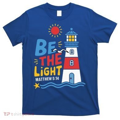 Casual Summer Lighthouse Bible verse Christian T-Shirt