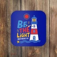 Casual Summer Lighthouse Bible verse Christian Coaster thumb 0