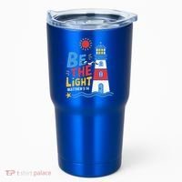 Casual Summer Lighthouse Bible verse Christian Tumbler thumb 0