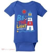Casual Summer Lighthouse Bible verse Christian Baby Bodysuit thumb 0