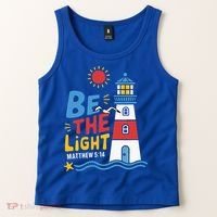 Casual Summer Lighthouse Bible verse Christian Tank Top thumb 2