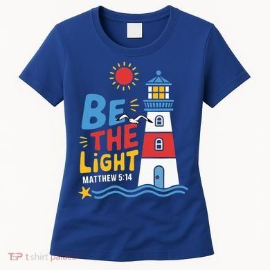 Casual Summer Lighthouse Bible verse Christian Women's T-Shirt