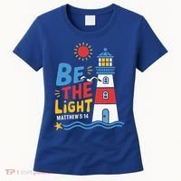 Casual Summer Lighthouse Bible verse Christian Women's T-Shirt thumb 0