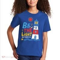 Casual Summer Lighthouse Bible verse Christian Kids T-Shirt thumb 2