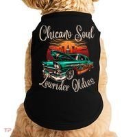 Chicano Soul Lowrider Oldies Car Clothing Low Slow Cholo Doggie Tank thumb 0