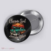 Chicano Soul Lowrider Oldies Car Clothing Low Slow Cholo Button thumb 0