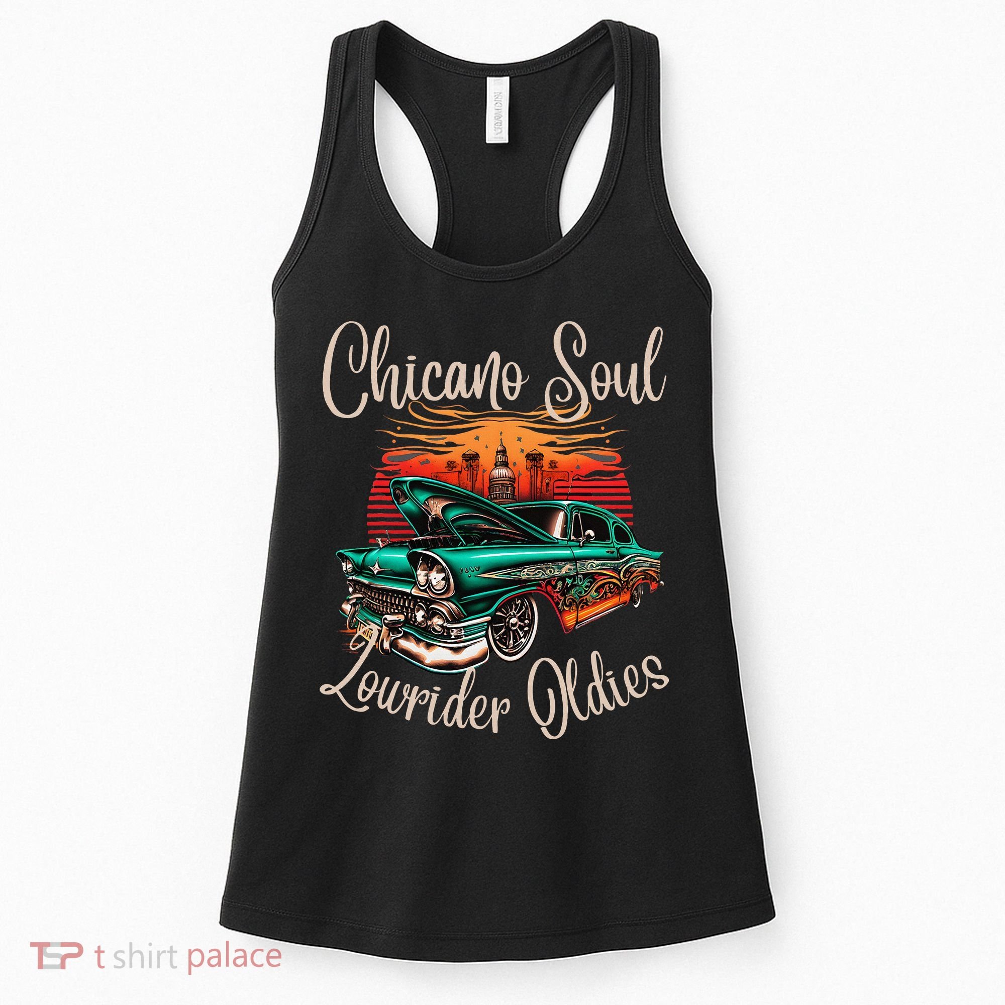 Chicano Soul Lowrider Oldies Car Clothing Low Slow Cholo Women's Tank Top