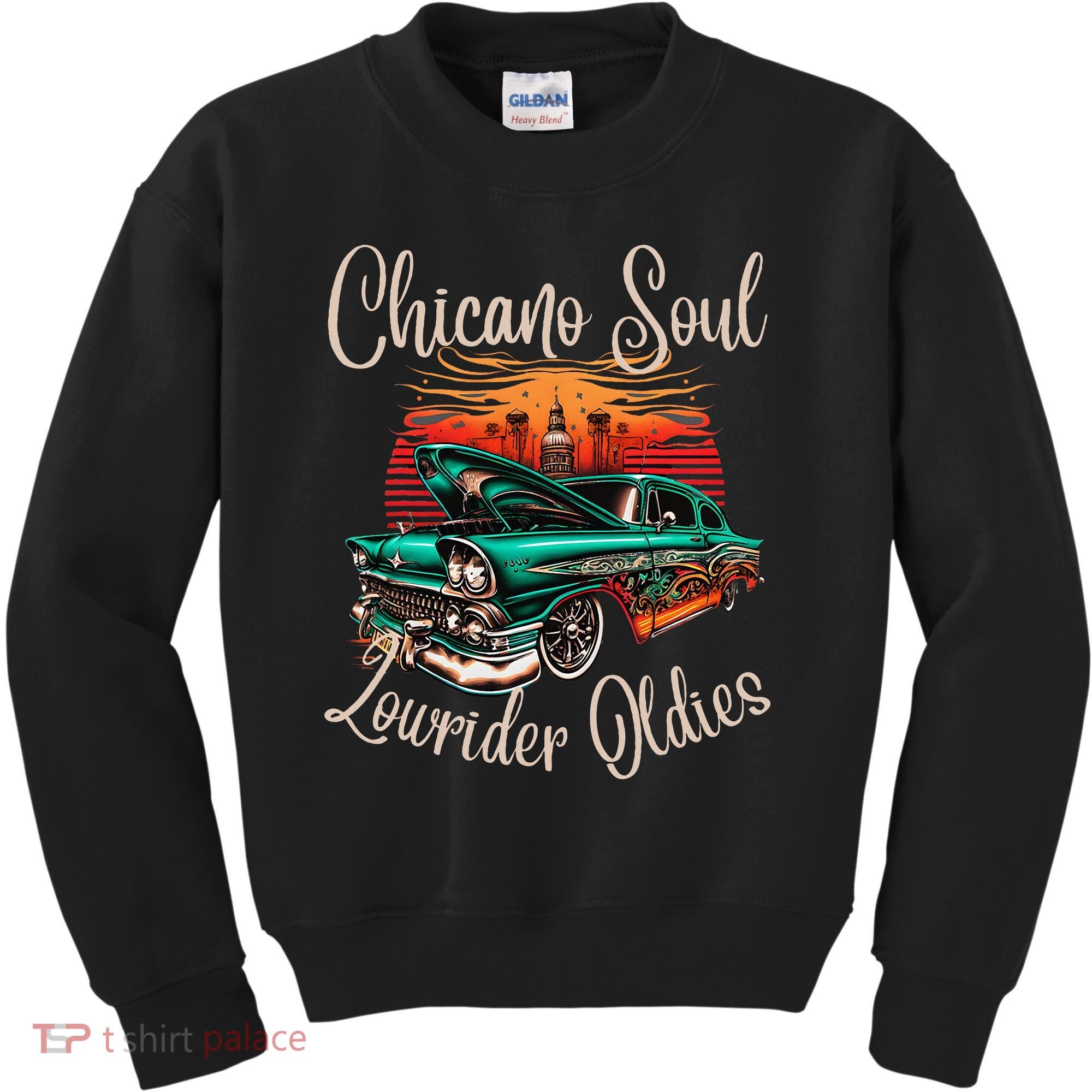 Chicano Soul Lowrider Oldies Car Clothing Low Slow Cholo Kids Sweatshirt