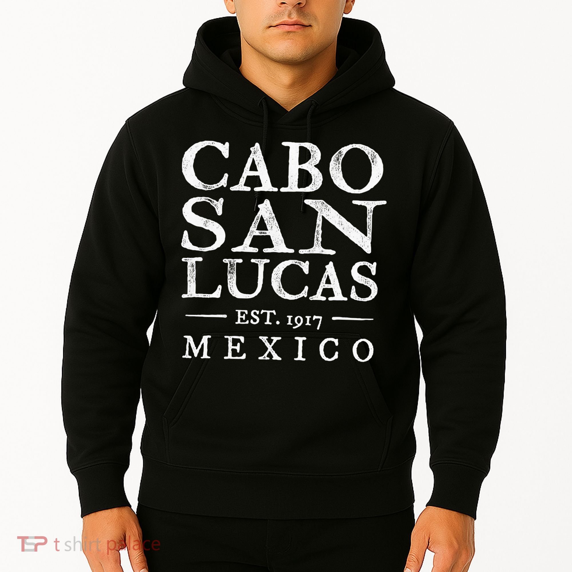 Cabo San Lucas Mexico Retro Souvenir Distressed Hoodie