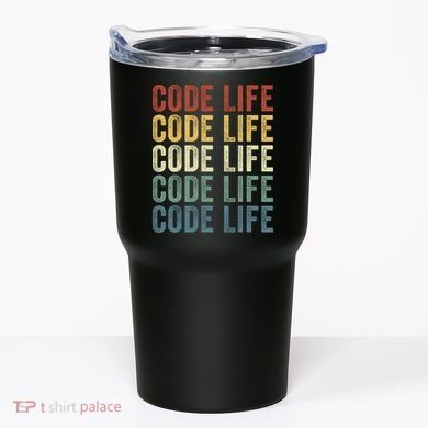 Code Sleek Life Minimalist Retro Design For Tech Enthusiasts Coding Aficionados Tumbler