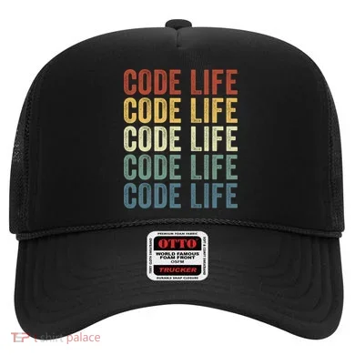 Code Sleek Life Minimalist Retro Design For Tech Enthusiasts Coding Aficionados Hat