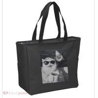 Cat Scarf Meme Drinking Coffee Selfie Chill White Shark Tote Bag thumb 2