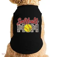 Cute Softball Mom Doggie Tank thumb 0