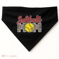 Cute Softball Mom USA-Made Doggie Bandana thumb 0