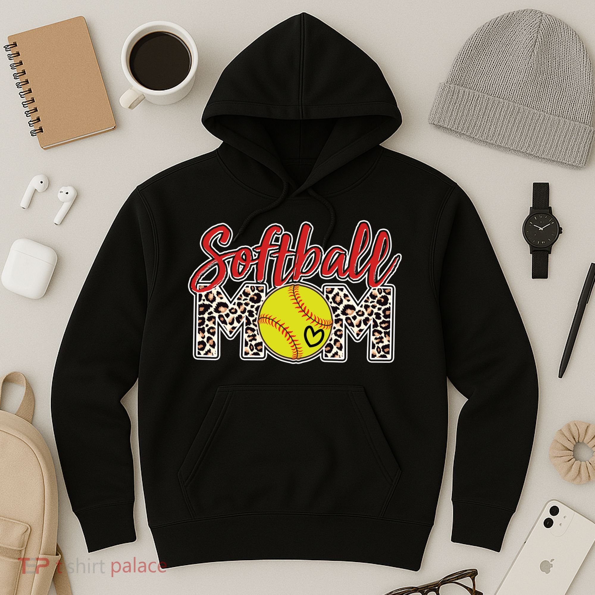 Cute Softball Mom Hoodie