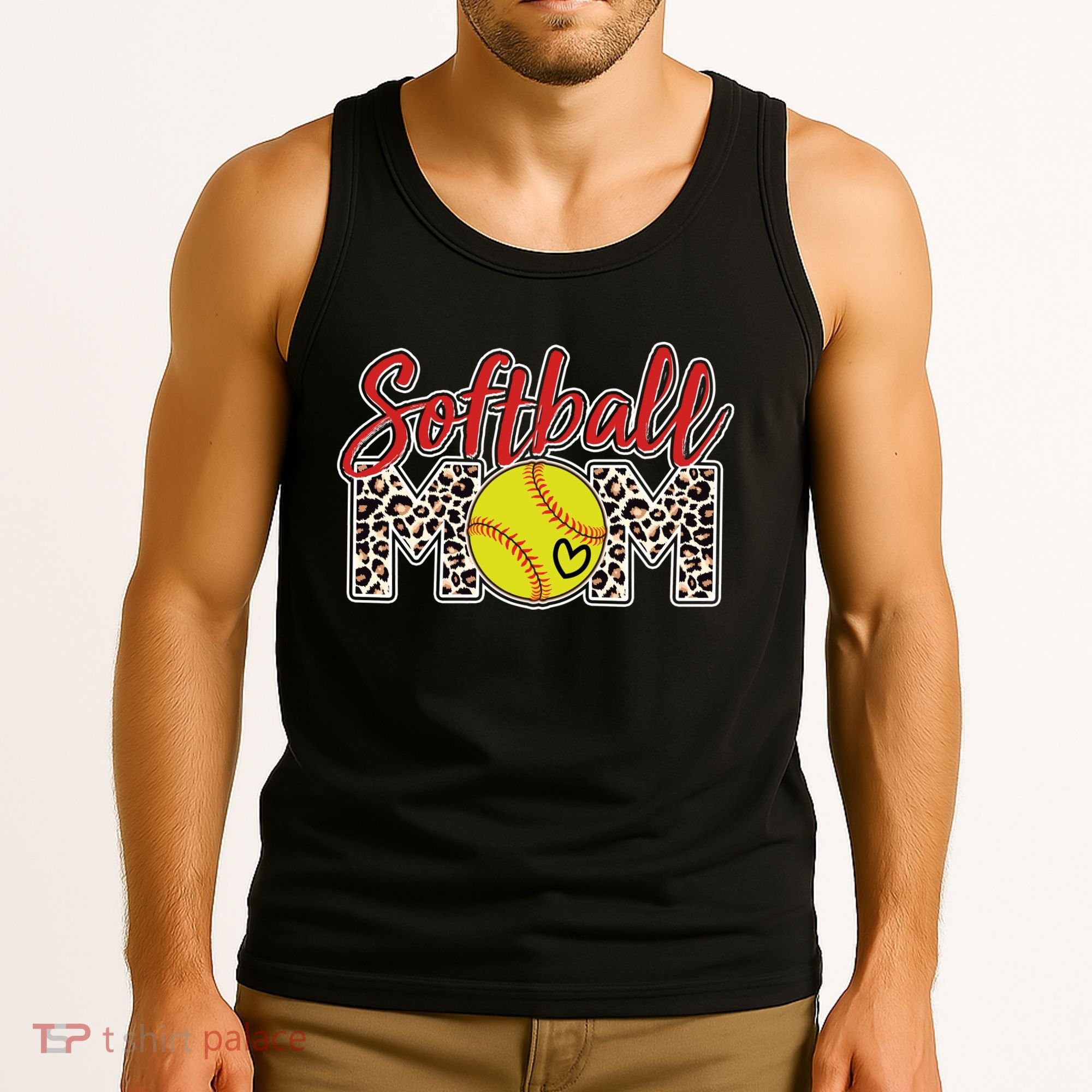 Cute Softball Mom Tank Top