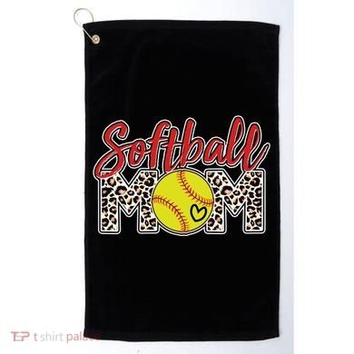 Cute Softball Mom Golf Towel