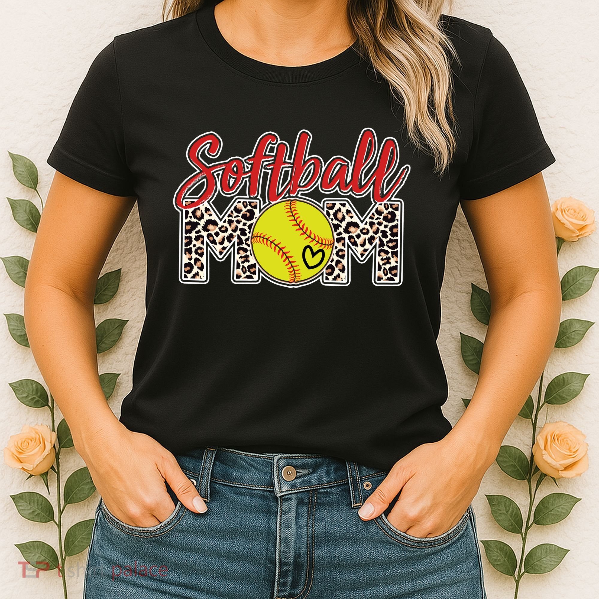 Cute Softball Mom Women's T-Shirt