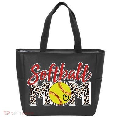 Cute Softball Mom Tote Bag