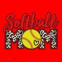 Cute Softball Mom Santa Hat thumb 1