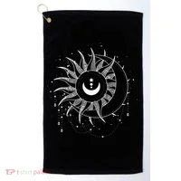 Celestial Sun Moon Astrology Astronomy Golf Towel thumb 0