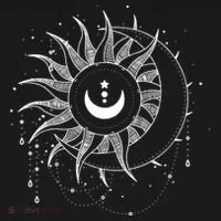 Celestial Sun Moon Astrology Astronomy Women's T-Shirt thumb 6
