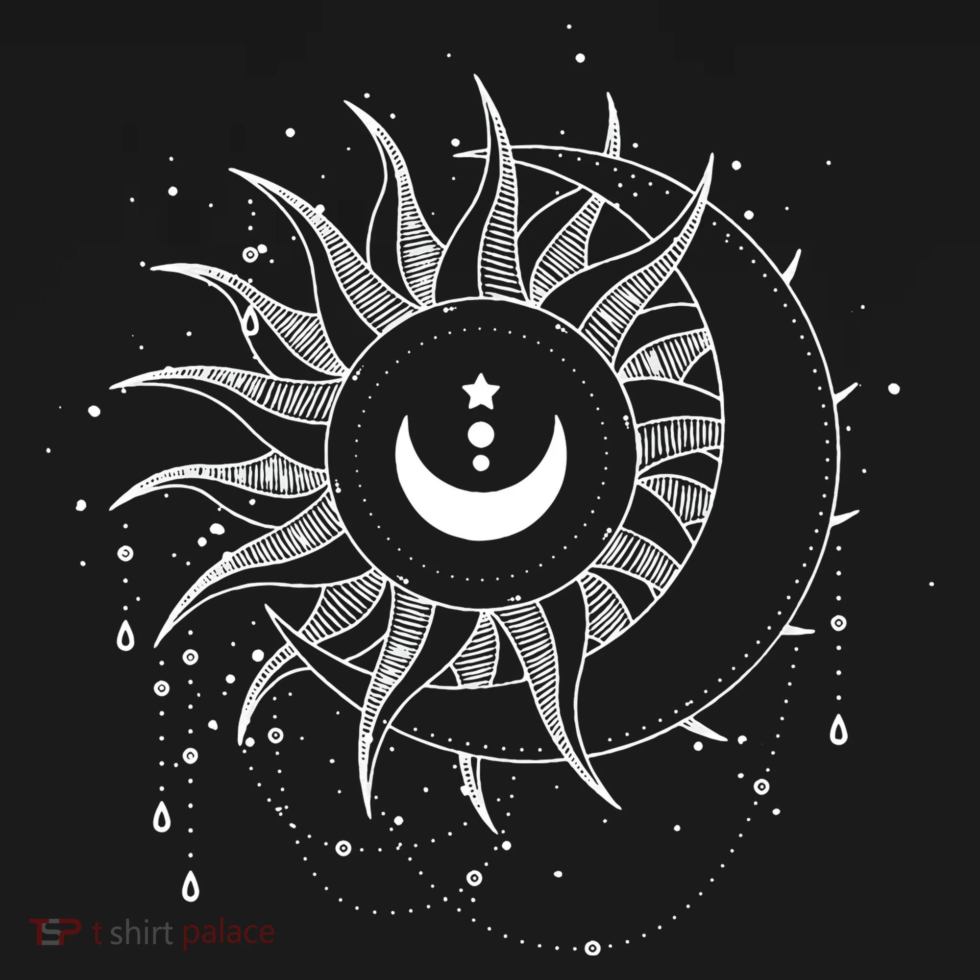 Celestial Sun Moon Astrology Astronomy Women's T-Shirt