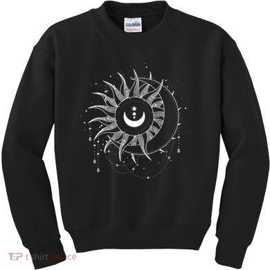 Celestial Sun Moon Astrology Astronomy Kids Sweatshirt