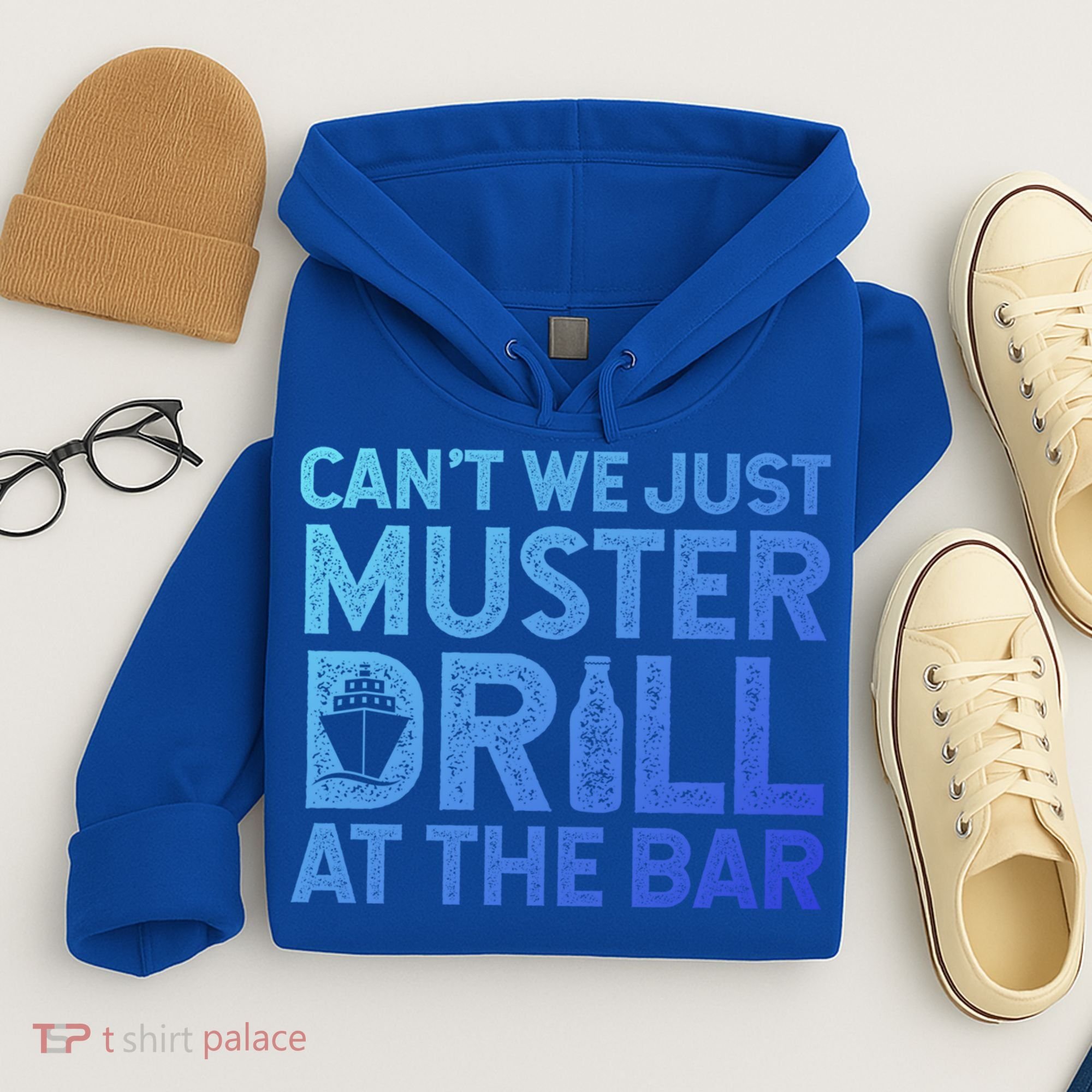 Cruise Ship Muster Drill Funny Drunk Cruise Great Gift Hoodie
