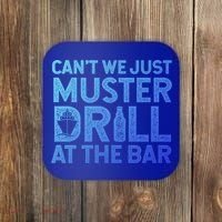 Cruise Ship Muster Drill Funny Drunk Cruise Great Gift Coaster thumb 0
