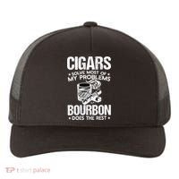 Cigars Solve Most Of My Problems Bourbon Does The Rest Sweatshirt Yupoong Adult 5-Panel Trucker Hat thumb 0