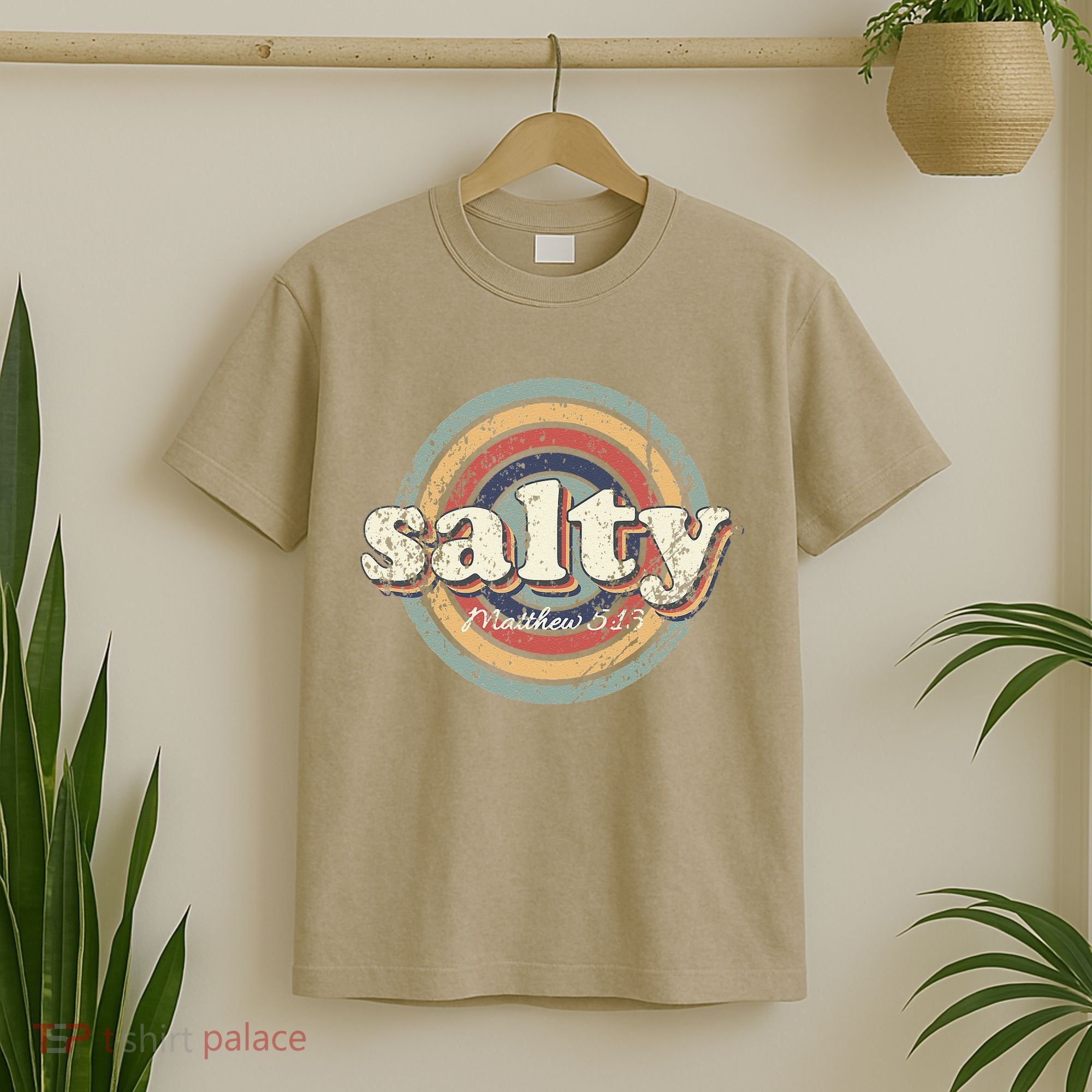 Christian Salty Matthew 513 Bible Verse Jesus Faith Vintage T-Shirt