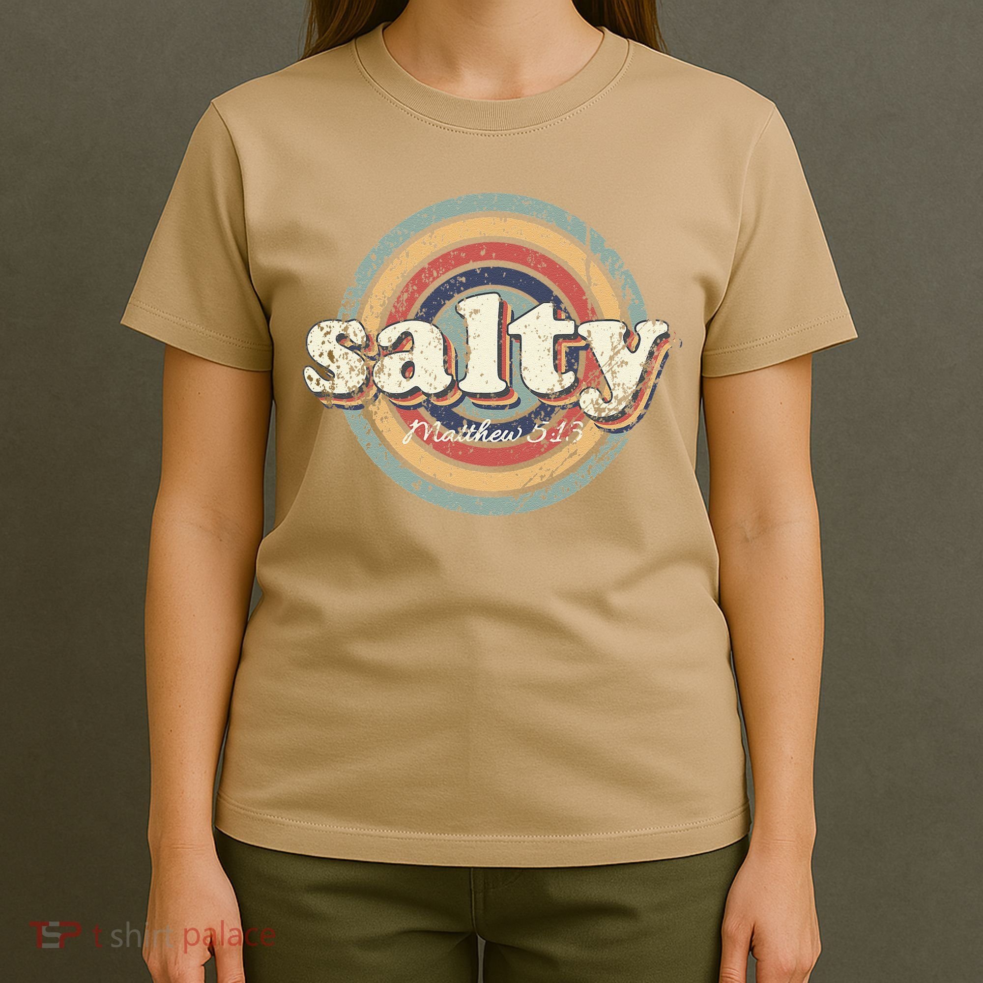 Christian Salty Matthew 513 Bible Verse Jesus Faith Vintage T-Shirt