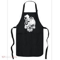 Cool Skull Mountain Biker Illustration Apron thumb 0