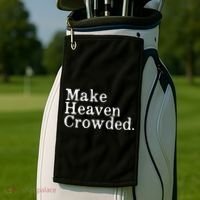 Christian Streetwear Make Heaven Crowded Golf Towel thumb 2