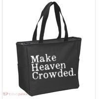 Christian Streetwear Make Heaven Crowded Tote Bag thumb 2