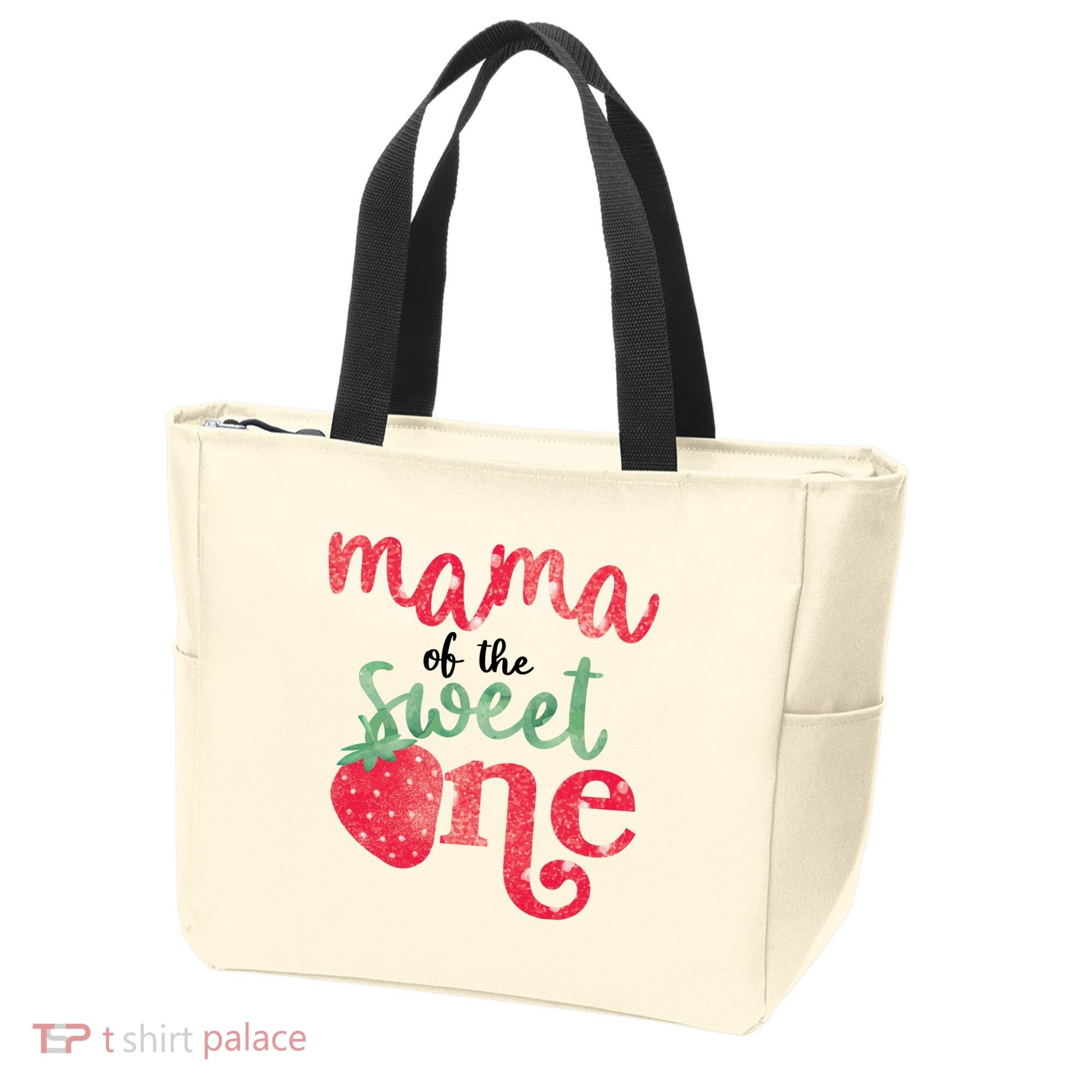 Cute Strawberry Mama Of The Sweet One Tote Bag